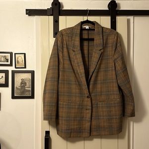 Brown plaid Blazer